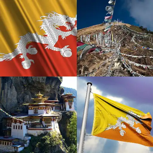 Play Bhutan Flag Wallpaper: Flags and Country Images APK