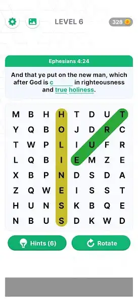 Play Bible Verse Search-Word Search as an online game Bible Verse Search-Word Search with UptoPlay