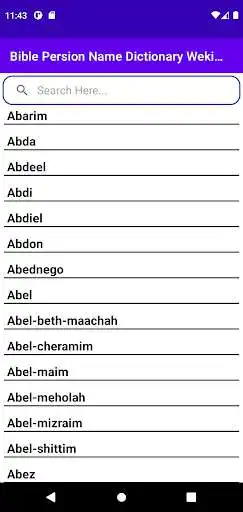 Play Biblical Name Dictionary - Wikipedia  and enjoy Biblical Name Dictionary - Wikipedia with UptoPlay