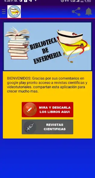 Play Biblioteca de Enfermería  and enjoy Biblioteca de Enfermería with UptoPlay