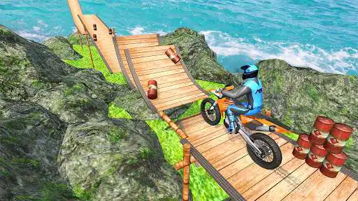 Play Bike Stunt Drive Tricks Master as an online game Bike Stunt Drive Tricks Master with UptoPlay