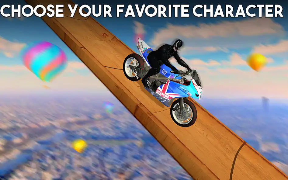 Play Bike Stunt Racing Game 3D as an online game Bike Stunt Racing Game 3D with UptoPlay