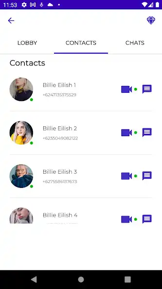 Play Billie Eilish Fake Video Call as an online game Billie Eilish Fake Video Call with UptoPlay