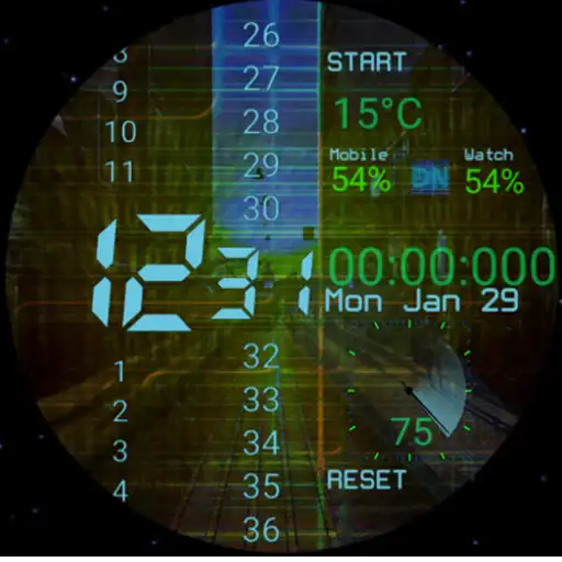 Play Binary Vision Watch Face APK