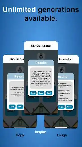 Play Bio Generator (Best Social Media Bio Ideas!) as an online game Bio Generator (Best Social Media Bio Ideas!) with UptoPlay