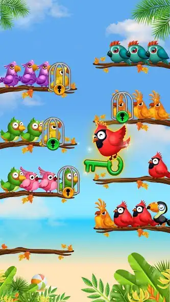 Play Bird Sort: Relaxing Puzzle as an online game Bird Sort: Relaxing Puzzle with UptoPlay