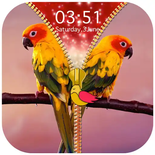 Free play online Birds Zipper Lock Screen APK