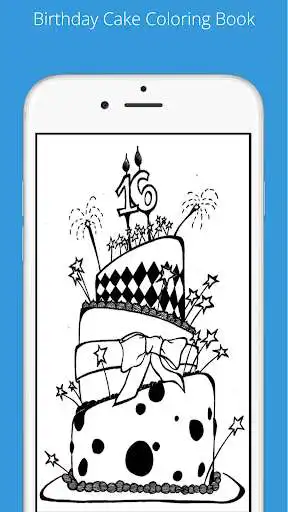 Play birthday cake coloring book as an online game birthday cake coloring book with UptoPlay