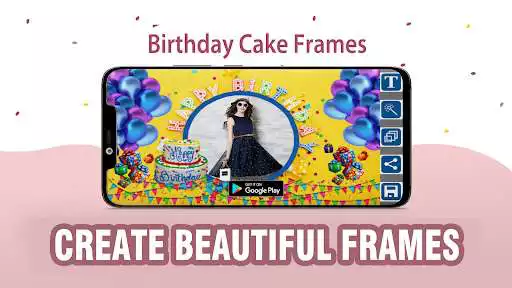 Play Birthday Cake Frames