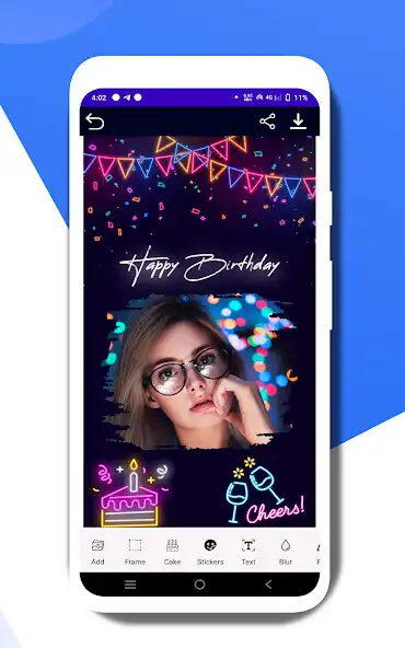 Play birthday photo cards maker as an online game birthday photo cards maker with UptoPlay