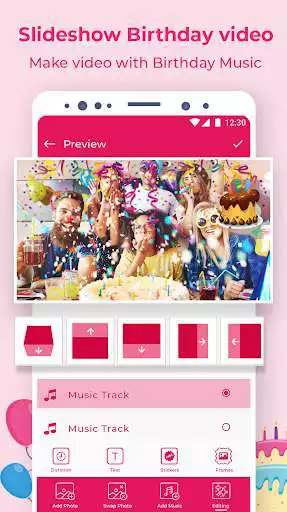 Play Birthday Video Maker  Editor as an online game Birthday Video Maker  Editor with UptoPlay