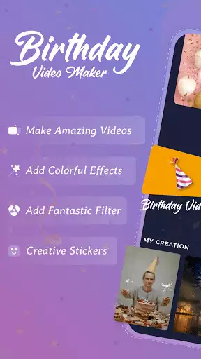 Play Birthday Video Maker With Song  and enjoy Birthday Video Maker With Song with UptoPlay