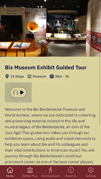 Play Bix Beiderbecke Museum Tours as an online game Bix Beiderbecke Museum Tours with UptoPlay