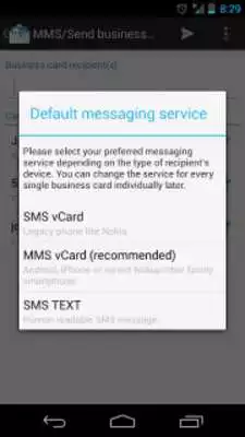 Play bizCard Manager FREE/MMS vCard
