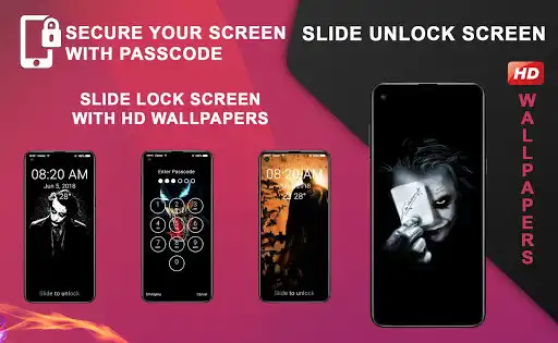 Play Black 4K Wallpapers & Slide Unlock Screen  and enjoy Black 4K Wallpapers & Slide Unlock Screen with UptoPlay