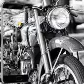 Free play online Black And White Motorcycle Photo Theme APK