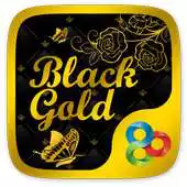 Free play online Black Gold  Go Launcher Theme APK