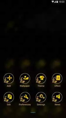 Play Black Gold  Go Launcher Theme