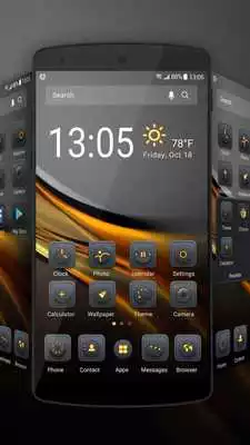 Play Blackgold Launcher theme for ApexAce