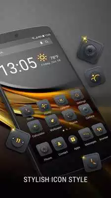 Play Blackgold Launcher theme for ApexAce