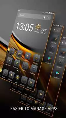 Play Blackgold Launcher theme for ApexAce