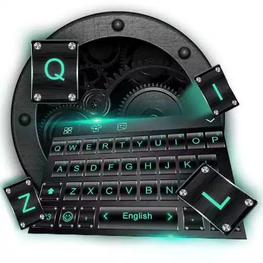 Free play online Black Keyboard Theme with Emoji  APK