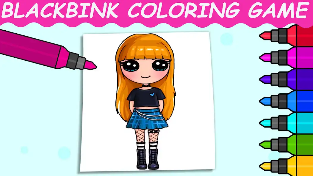 Play BlackPink Coloring Game  and enjoy BlackPink Coloring Game with UptoPlay