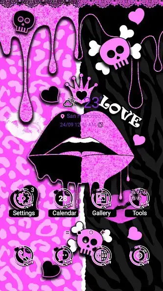 Play Black Pink Half Lip- Wallpaper  and enjoy Black Pink Half Lip- Wallpaper with UptoPlay