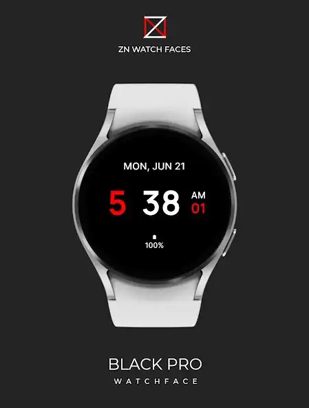 Play Black Pro Watch Face  and enjoy Black Pro Watch Face with UptoPlay