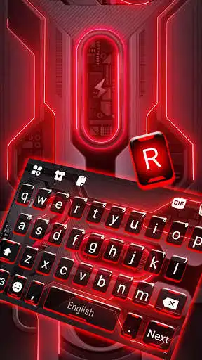 Play Black Red Tech Live Keyboard Background as an online game Black Red Tech Live Keyboard Background with UptoPlay