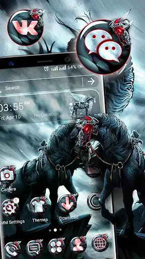 Play Black Warrior Horse Launcher Theme  and enjoy Black Warrior Horse Launcher Theme with UptoPlay