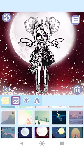 Play Black & White Magical Girl Dress Up: Monster Style as an online game Black & White Magical Girl Dress Up: Monster Style with UptoPlay