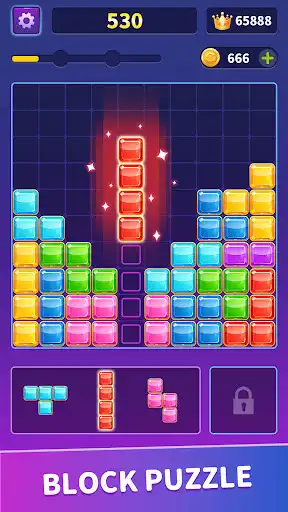 Play Bling Block - Puzzle Game  and enjoy Bling Block - Puzzle Game with UptoPlay