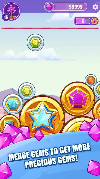 Play Bling Crush: Merge Gemstone as an online game Bling Crush: Merge Gemstone with UptoPlay