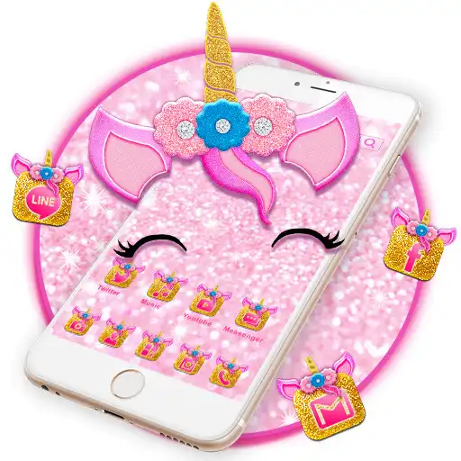 Play Bling Unicorn Themes HD Wallpapers 3D icons APK