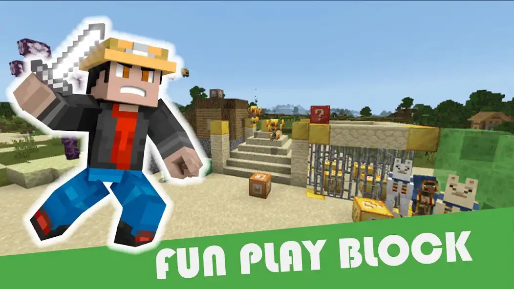 Play Block Plus Mod for Minecraft as an online game Block Plus Mod for Minecraft with UptoPlay