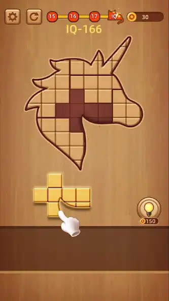 Play BlockPuz 2: Wooden Blocks Game as an online game BlockPuz 2: Wooden Blocks Game with UptoPlay