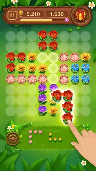 Play Block Puzzle Blossom as an online game Block Puzzle Blossom with UptoPlay