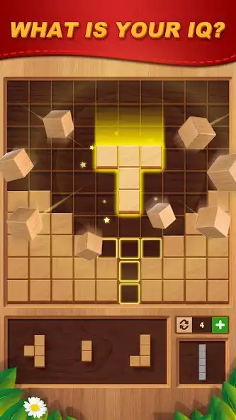 Play Block Puzzle - Wood Cube Game as an online game Block Puzzle - Wood Cube Game with UptoPlay