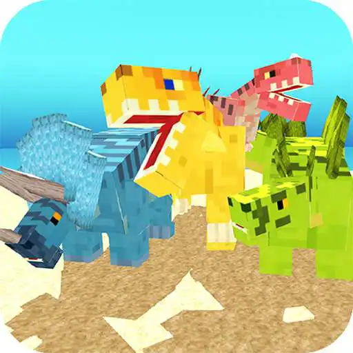 Play Blocky Dino Park: Dinosaur Arena APK