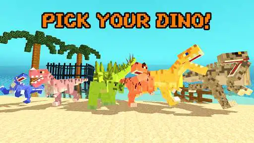 Play Blocky Dino Park: Dinosaur Arena  and enjoy Blocky Dino Park: Dinosaur Arena with UptoPlay