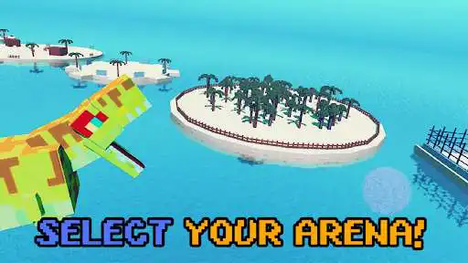 Play Blocky Dino Park: Dinosaur Arena as an online game Blocky Dino Park: Dinosaur Arena with UptoPlay