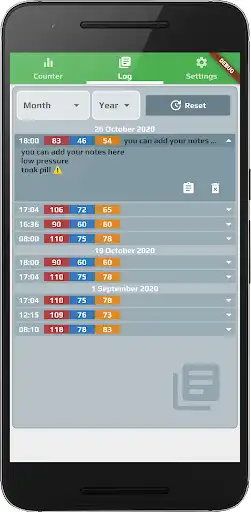 Play Blood Pressure Touch Diary as an online game Blood Pressure Touch Diary with UptoPlay