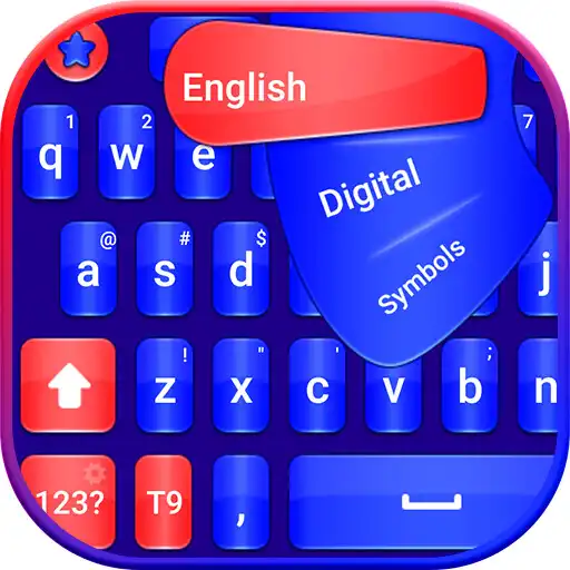 Free play online Blue and red keyboard theme APK