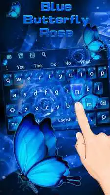 Play Blue Butterfly Rose Keyboard Theme