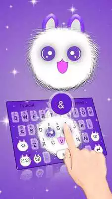 Play Blue Cute Fluffy Cat Keyboard