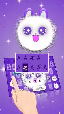 Play Blue Cute Fluffy Cat Keyboard