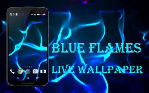 Play Blue Flames Live Wallpaper