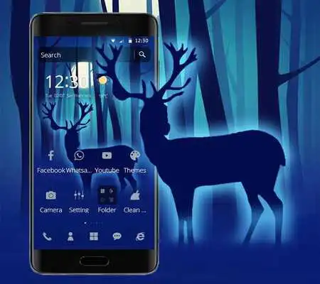 Play Blue Forest Deer Theme