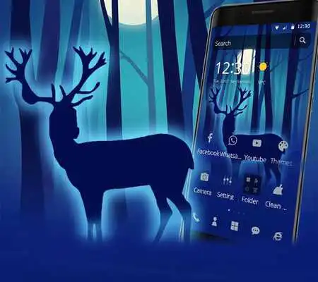 Play Blue Forest Deer Theme